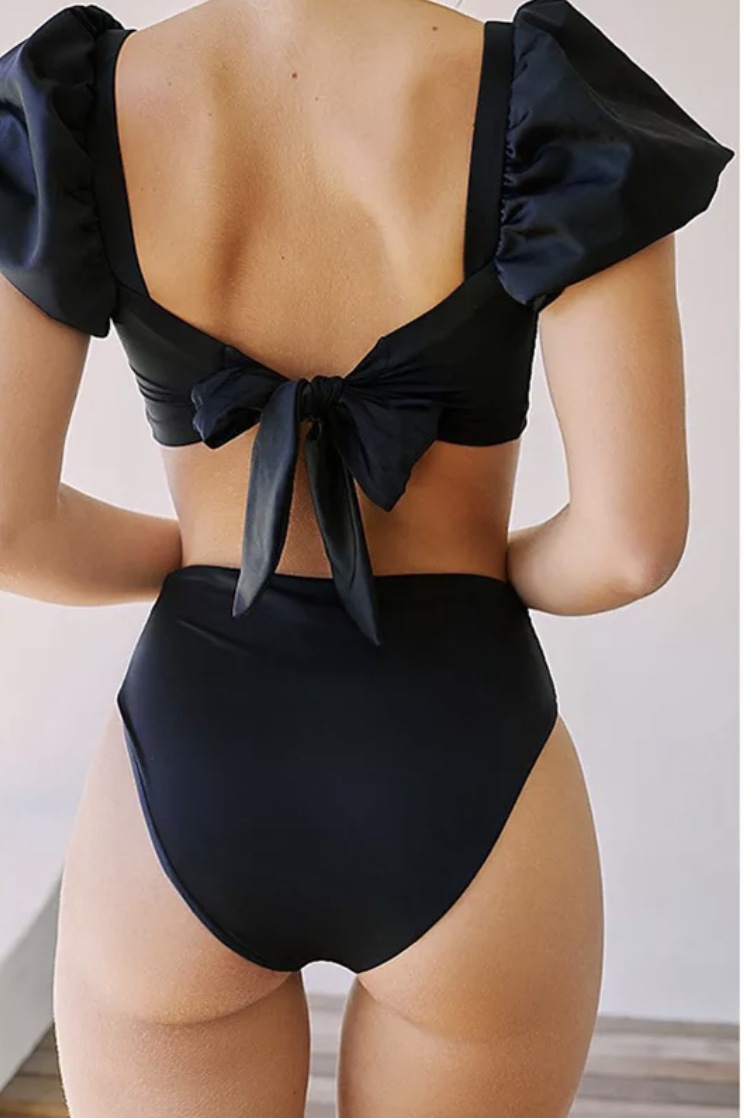 andrach bikini negro con mangas