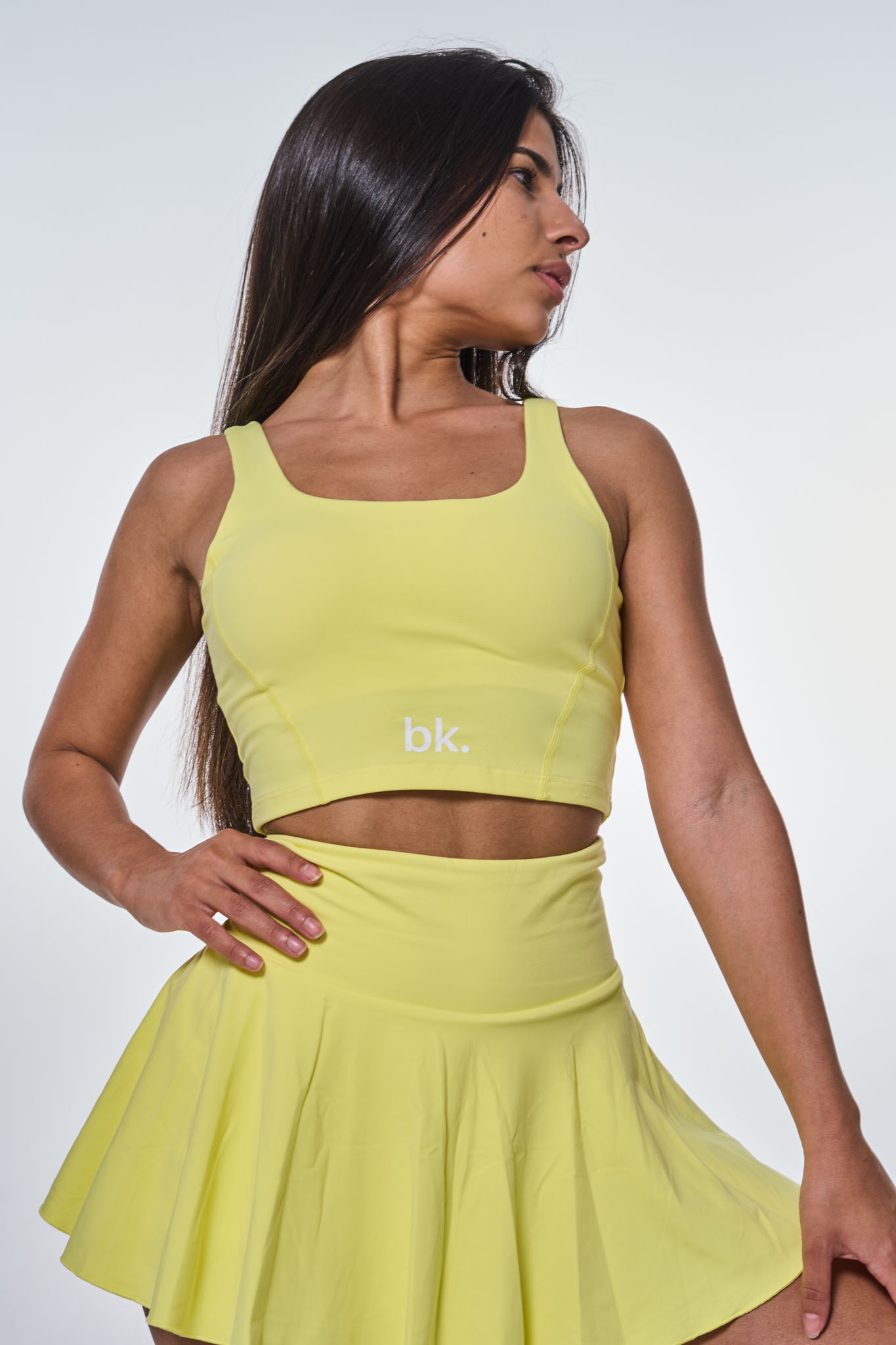 set loren amarillo ss26 bikinis kinis set pollera musculosa